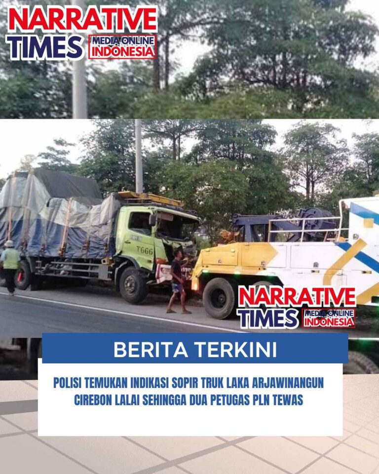 Polisi Temukan Indikasi Sopir Truk Laka Arjawinangun Cirebon Lalai sehingga Dua Petugas PLN Tewas