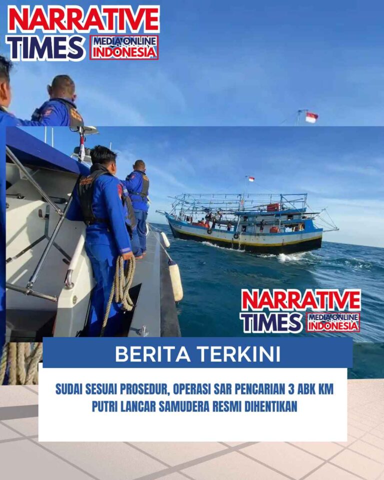 Sudai Sesuai Prosedur, Operasi SAR Pencarian 3 ABK KM Putri Lancar Samudera Resmi Dihentikan