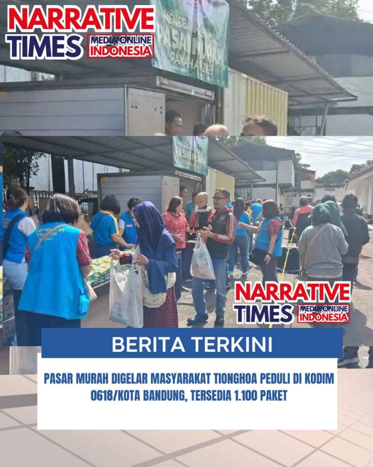 Pasar Murah Digelar Masyarakat Tionghoa Peduli di Kodim 0618/Kota Bandung, Tersedia 1.100 Paket
