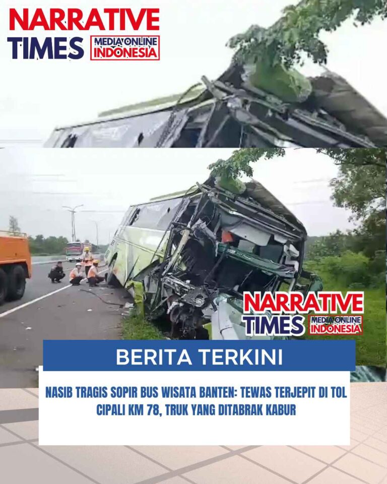 Nasib Tragis Sopir Bus Wisata Banten: Tewas Terjepit di Tol Cipali KM 78, Truk yang Ditabrak Kabur