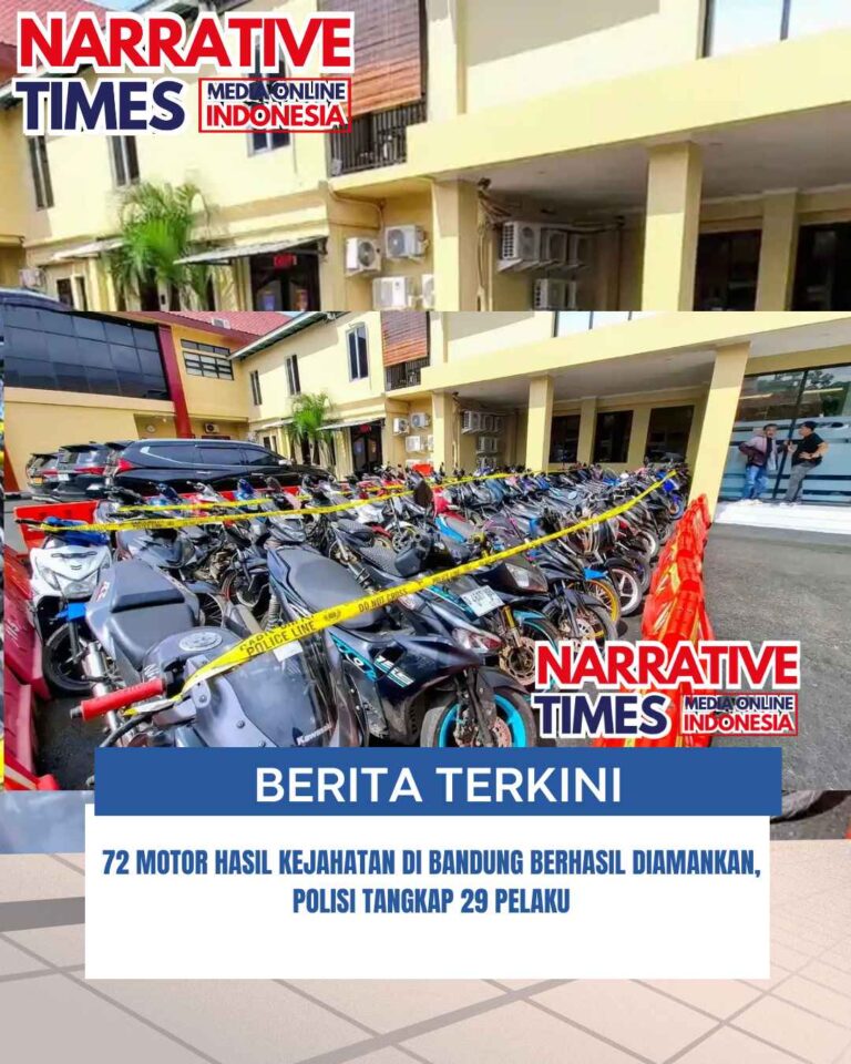 72 Motor Hasil Kejahatan di Bandung Berhasil Diamankan, Polisi Tangkap 29 Pelaku