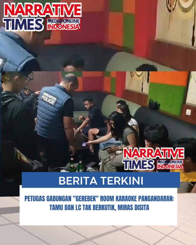 Petugas Gabungan “Gerebek” Room Karaoke Pangandaran: Tamu dan LC Tak Berkutik, Miras Disita