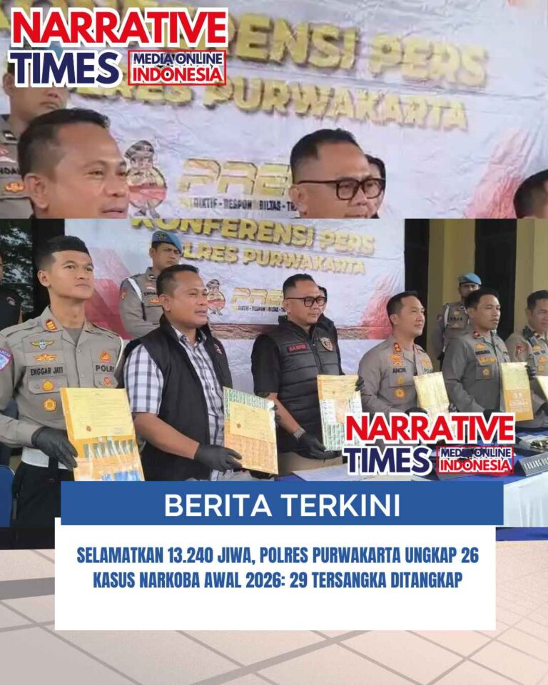 Selamatkan 13.240 Jiwa, Polres Purwakarta Ungkap 26 Kasus Narkoba Awal 2026: 29 Tersangka Ditangkap