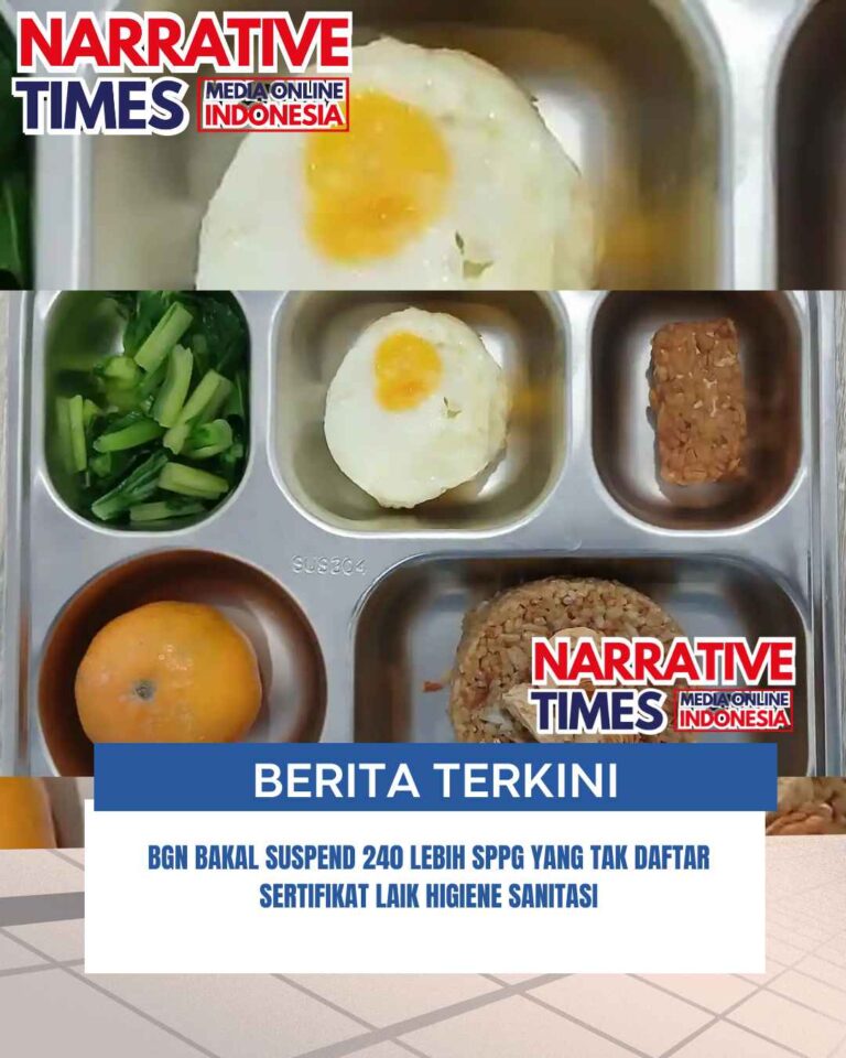 BGN Bakal Suspend 240 Lebih SPPG yang Tak Daftar Sertifikat Laik Higiene Sanitasi