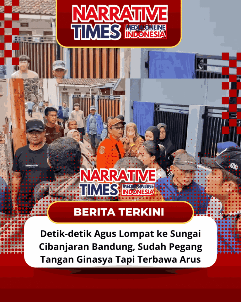 Detik-detik Agus Lompat ke Sungai Cibanjaran Bandung, Sudah Pegang Tangan Ginasya Tapi Terbawa Arus