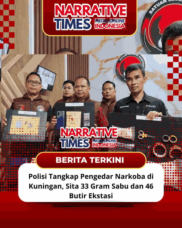 Polisi Tangkap Pengedar Narkoba di Kuningan, Sita 33 Gram Sabu dan 46 Butir Ekstasi