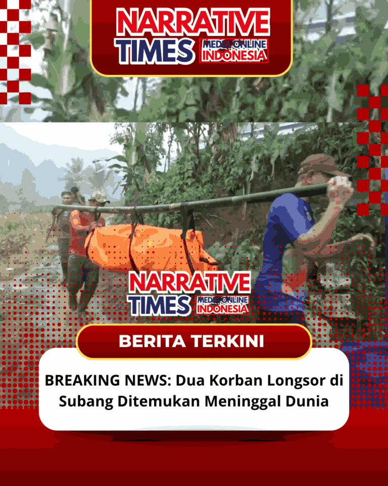 BREAKING NEWS: Dua Korban Longsor di Subang Ditemukan Meninggal Dunia