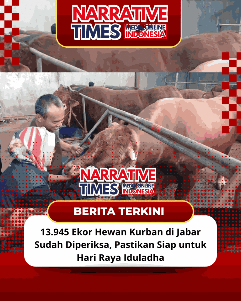 13.945 Ekor Hewan Kurban di Jabar Sudah Diperiksa, Pastikan Siap untuk Hari Raya Iduladha