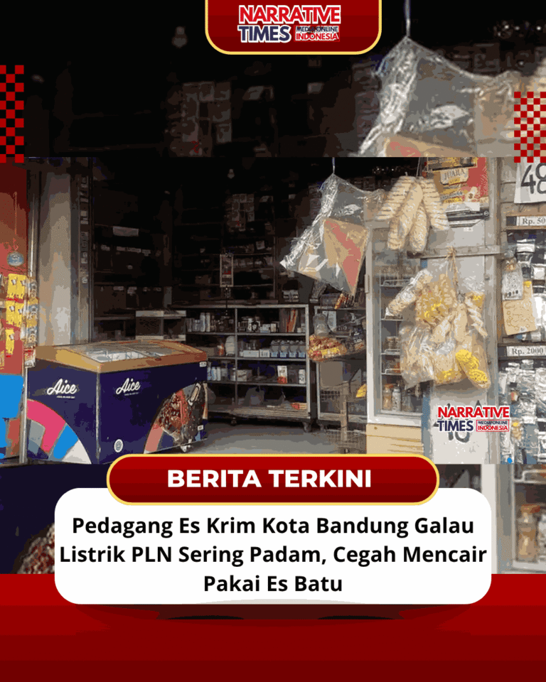 Pedagang Es Krim Kota Bandung Galau Listrik PLN Sering Padam, Cegah Mencair Pakai Es Batu