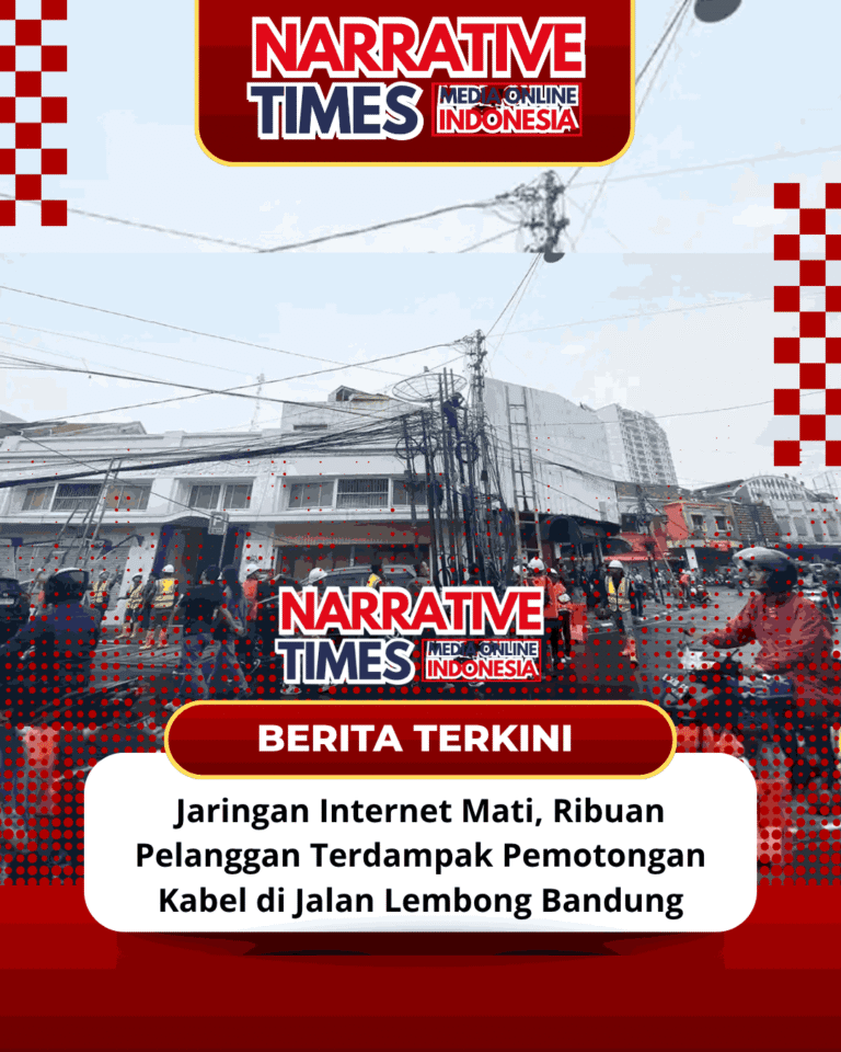 Jaringan Internet Mati, Ribuan Pelanggan Terdampak Pemotongan Kabel di Jalan Lembong Bandung