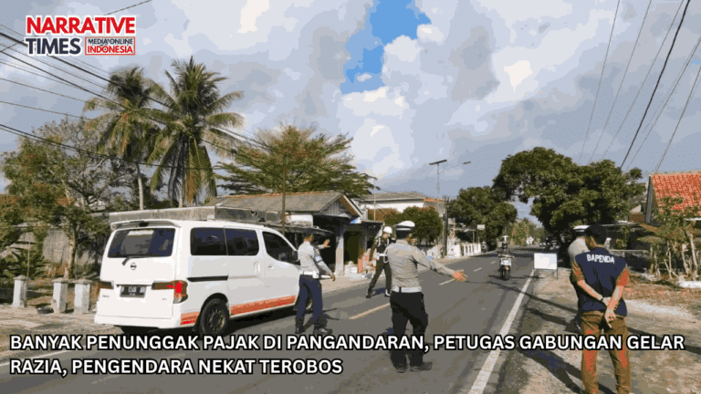 Banyak Penunggak Pajak di Pangandaran, Petugas Gabungan Gelar Razia, Pengendara Nekat Terobos