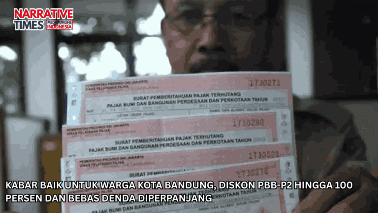 Kabar Baik untuk Warga Kota Bandung, Diskon PBB-P2 hingga 100 Persen dan Bebas Denda Diperpanjang