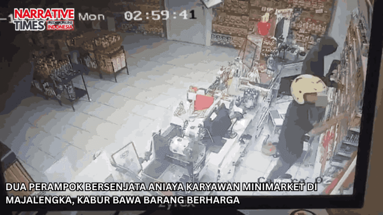 Dua Perampok Bersenjata Aniaya Karyawan Minimarket di Majalengka, Kabur Bawa Barang Berharga