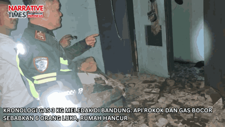 Kronologi Gas 3 Kg Meledak di Bandung: Api Rokok dan Gas Bocor Sebabkan 6 Orang Luka, Rumah Hancur