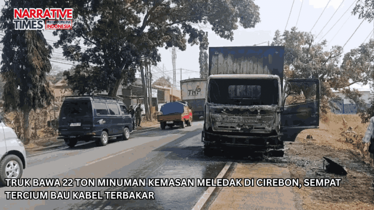 Truk Bawa 22 Ton Minuman Kemasan Meledak di Cirebon, Sempat Tercium Bau Kabel Terbakar