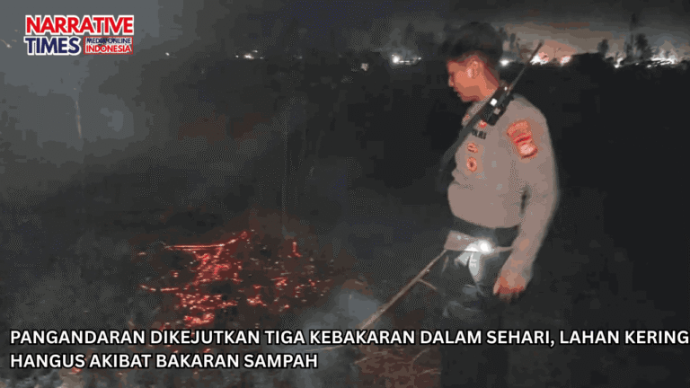 Pangandaran Dikejutkan Tiga Kebakaran Dalam Sehari, Lahan Kering Hangus Akibat Bakaran Sampah