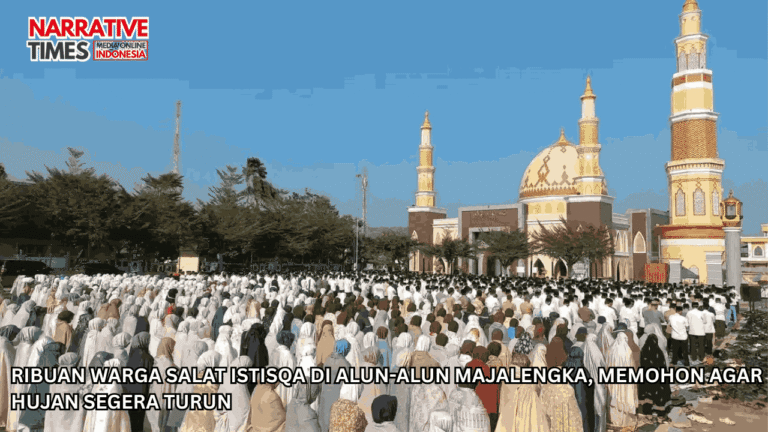 Ribuan Warga Salat Istisqa di Alun-alun Majalengka, Memohon Agar Hujan Segera Turun